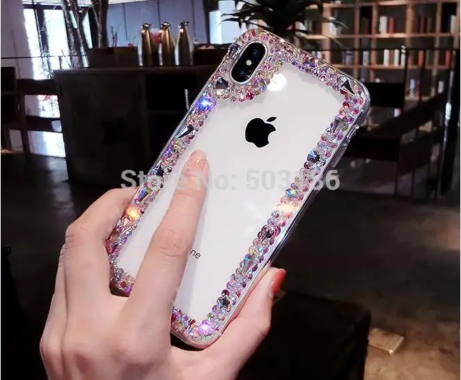 Чехол со стразами для Samsung Galaxy S5 S6 S7 Edge S8 S9 S10E S10 Plus S20 Ultra Note 5 8 9 10 Lite Plus|Бамперы| |