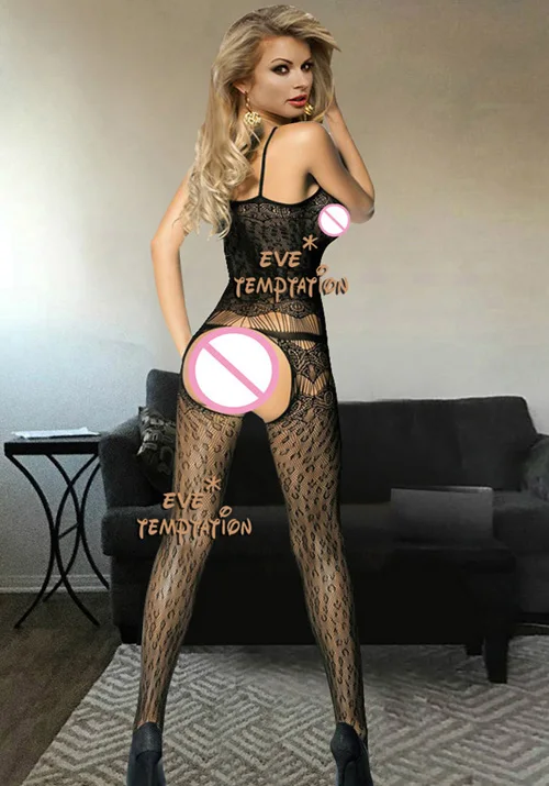 Сексуальное женское белье комбидресс сетчатый боди с цветочным рисунком чулки