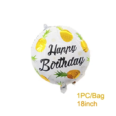30 Гавайские вечерние Фламинго/ананас/Beercup фольга шарик для дня рождения Декор Большой гелиевый воздух воздушный шар Дети Взрослые вечерние мероприятия поставки - Цвет: 30