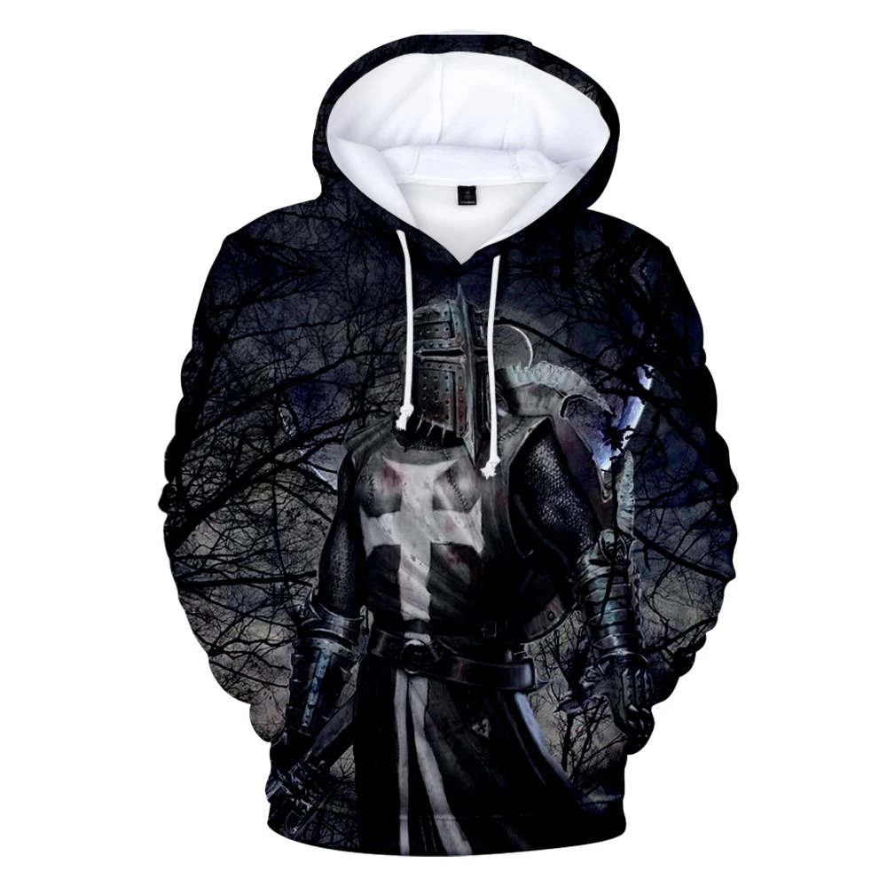 

Aikooki Newest Knights Templar 3D Hoodies Men/Women polyester sweatshirt boys thin coat trend Knights Templar Hoodies