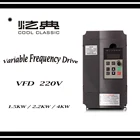 Мини VFD инвертор 220 кВт4 кВт, преобразователь частоты,  3P, выход в