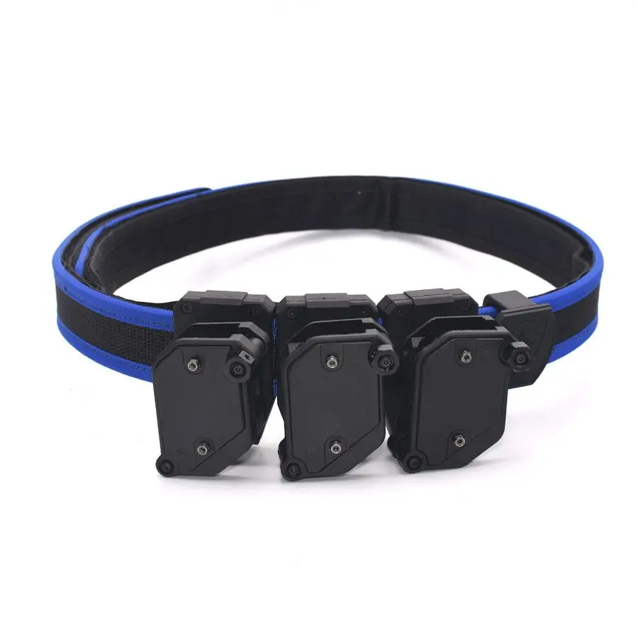

Blue IPSC USPSA High Speed Shooting Belt w/3x Multi-Angle Speed Pistol Magazine