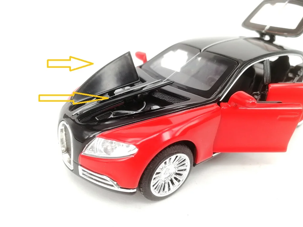 1/32 металлические модели автомобиля Bugatti Galibier 7-открытыми дверями(TY8917B) L = 14,5 см коллекционные модели автомобиля W/звук/свет