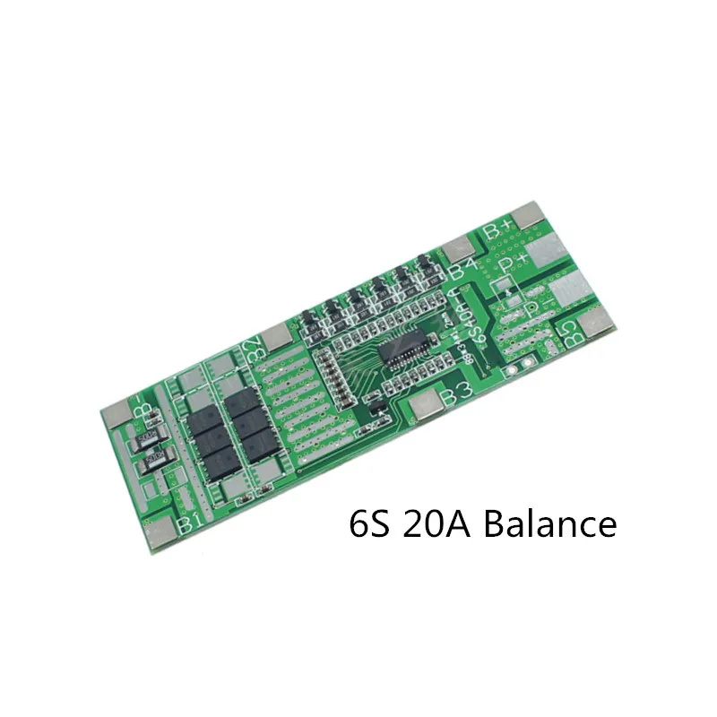 6S 22V24V20A BMS плата со сбалансированными электроинструментами солнечное освещение