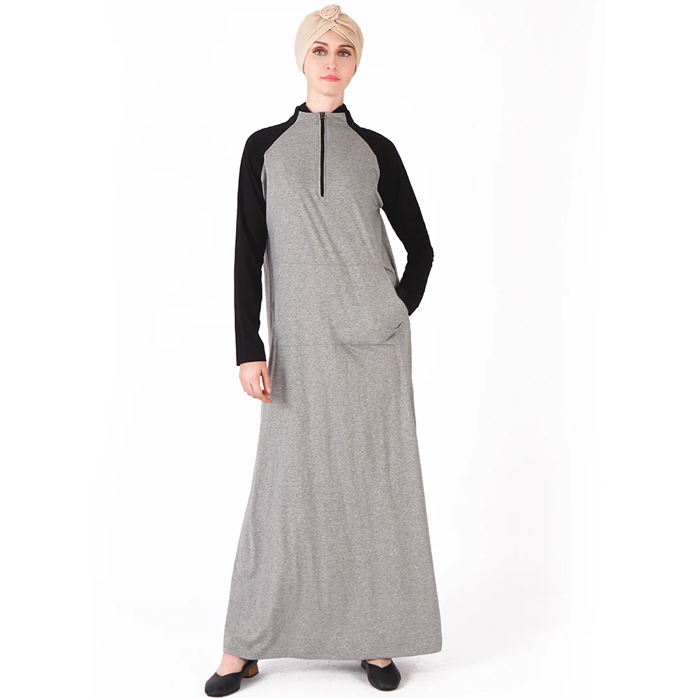 Осенне-зимнее женское длинное платье в арабском стиле