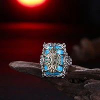 blue stone ring high fashion ring chinese style fashion ring for women ar2058