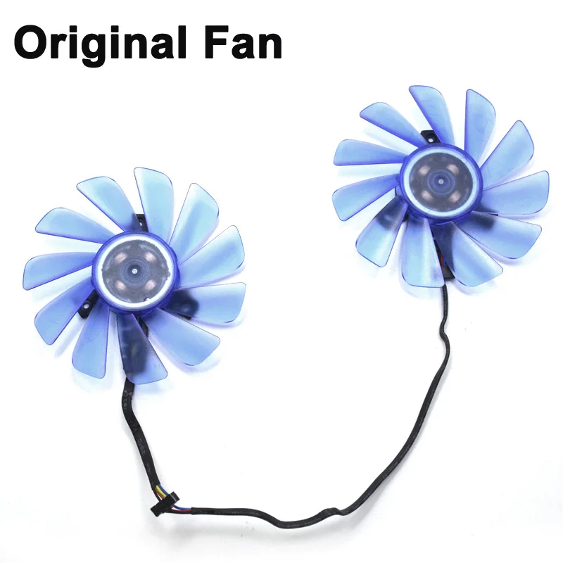 Original Fan 85 мм FDC10U12S9-C FDC10H12S9-C RX 470 охлаждающий вентилятор для его RX 470 IceQ X2 Turbo 4 Гб RX 470 IceQ X2 OC 4GB RX474 RX570 RX574 RX580 - Цвет лезвия: Original Fan