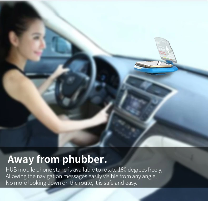 Смартфон проектор HUD Дисплей Держатель Автомобильный gps навигатор подставка держатель для телефона