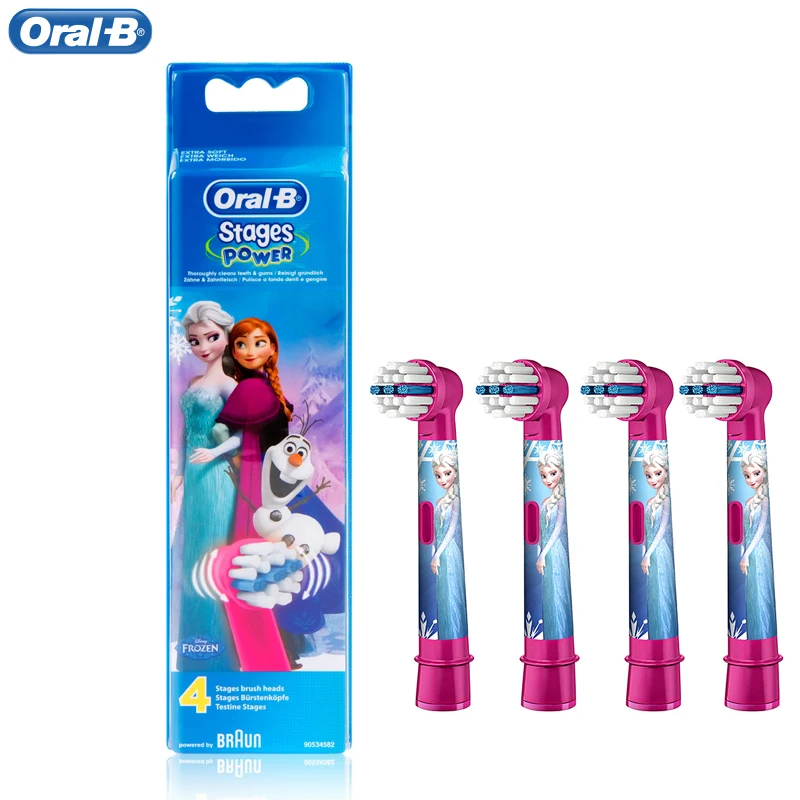 Oral B головки для детской электрической зубной щетки EB10 4 (для D10 D12 DB4510K) круглые