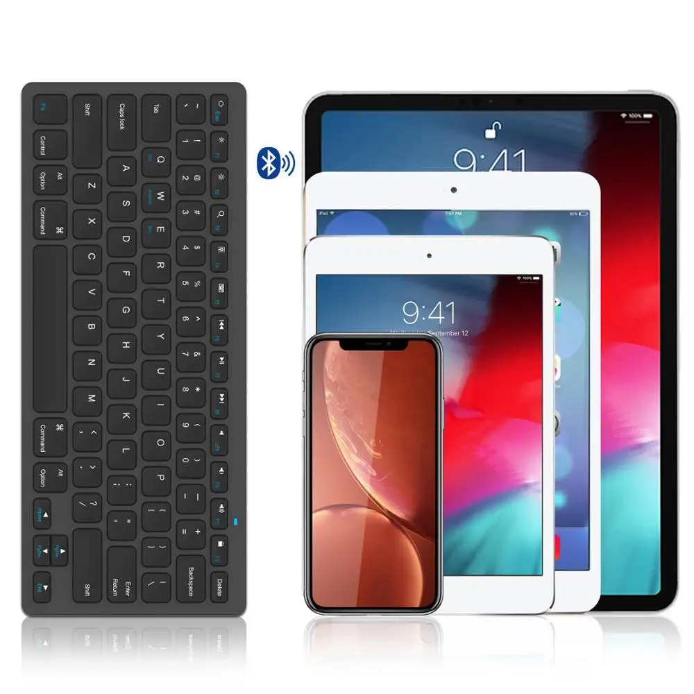 Ультра-тонкая Bluetooth 3,0 Беспроводная клавиатура Teclado клавиатура для Apple iPad iOS Android Windows Система другое Bluetooth