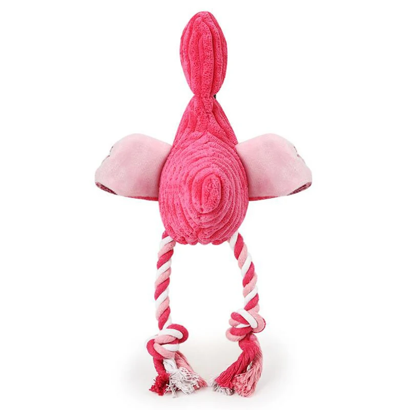 Длинные Домашние животные собака игрушки Pet Puppy Flamingo Птицы Плюшевые Звук Собака