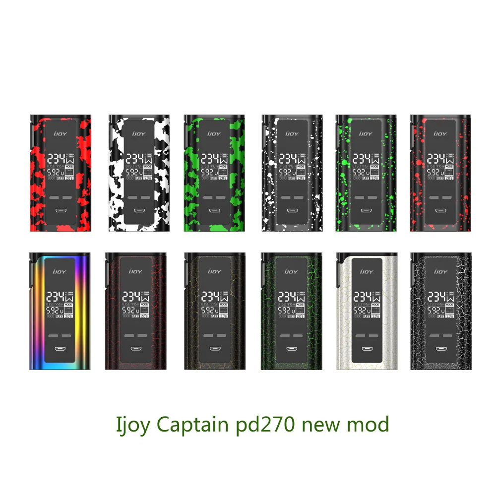 Оригинал IJOY капитан PD270 новый мод двойной 20700/18650 аккумулятор 234 Вт новая коробка mod