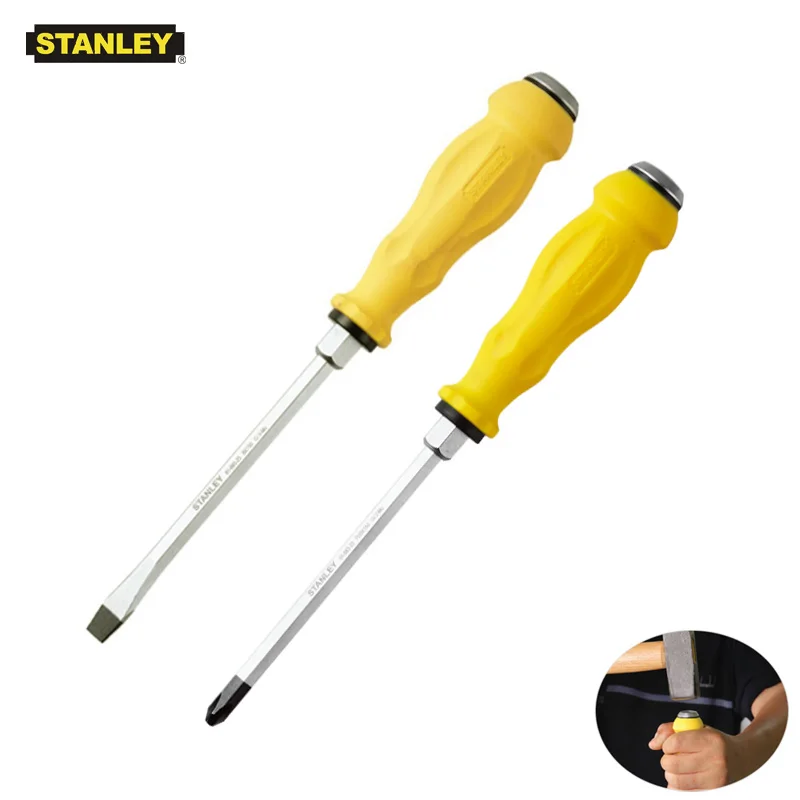 Stanley 1-piece cold forged hammerhead impact screwdriver hammer phillips flat head vessel screwdrivers large torque S2 steel