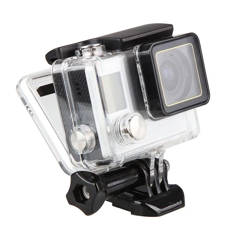 Спортивная мини видеокамера аксессуары подводный водонепроницаемый корпус