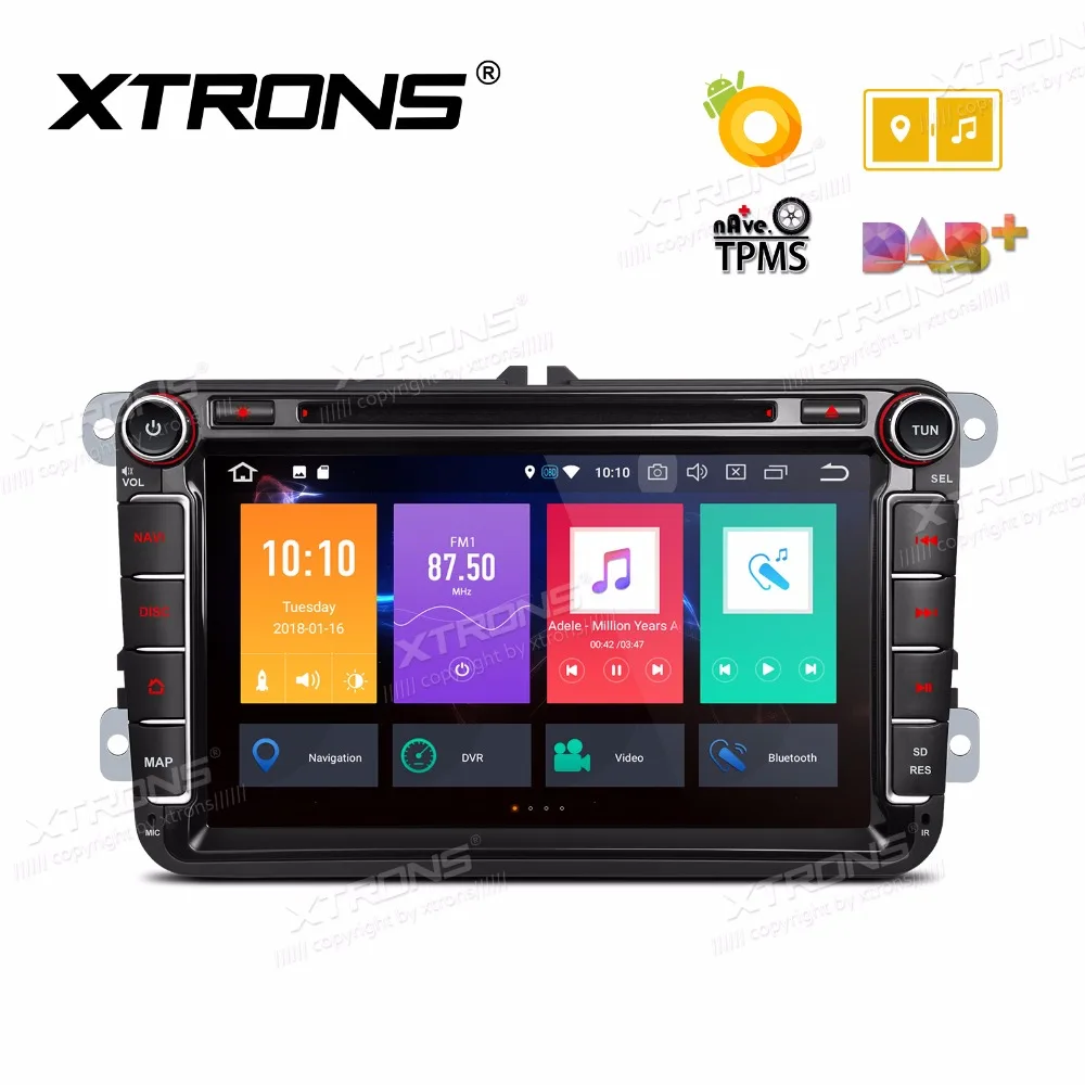 XTRONS 8 &quotAndroid Восьмиядерный автомобильный dvd плеер радио для VW Volkswagen Golf Passat Touran Tiguan