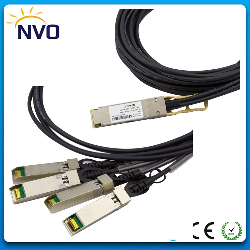 40G QSFP-4SFP + 30AWG 3M пассивный медный кабель прямого подключения QSFP к DAC Twinax | Мобильные