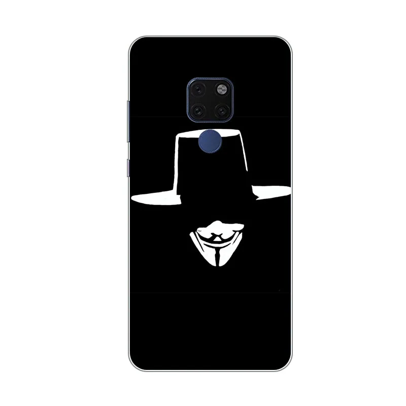 huawei mate 20x Case Silicon Handsome dog Painting Soft TPU Back Cover for Phone protect cases shell |