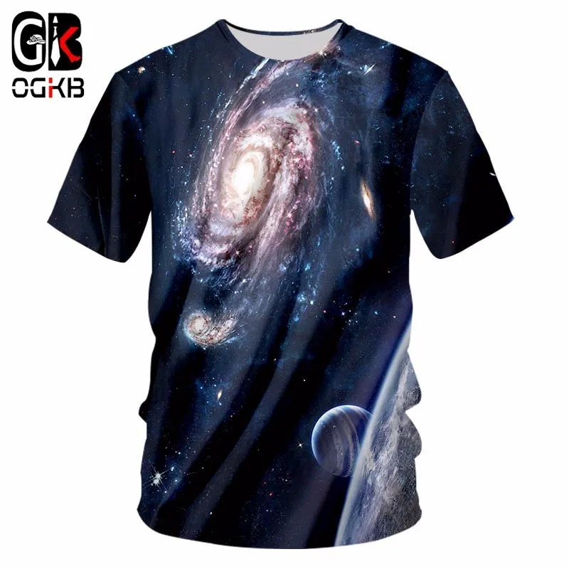 OGKB футболки с принтом Пейсли для мужчин Новое поступление крутые 3d космические