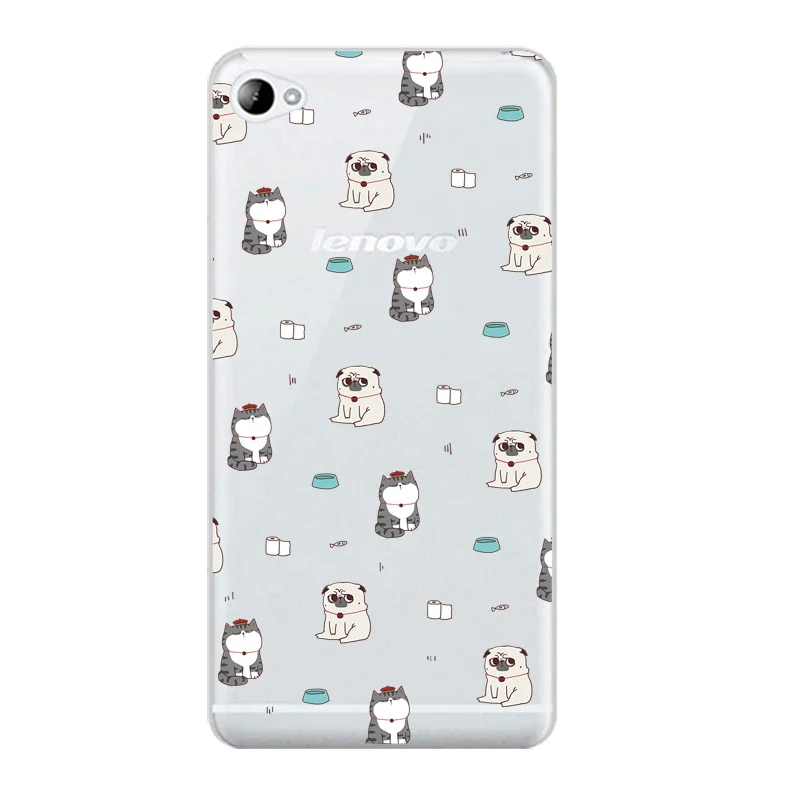 House Soft Clear TPU Phone Case For Lenovo S60 S90 A2010 A1000 A5000 A7000 K4 K5note Bear Dog Printed Cute Cover Free Shipping | Мобильные