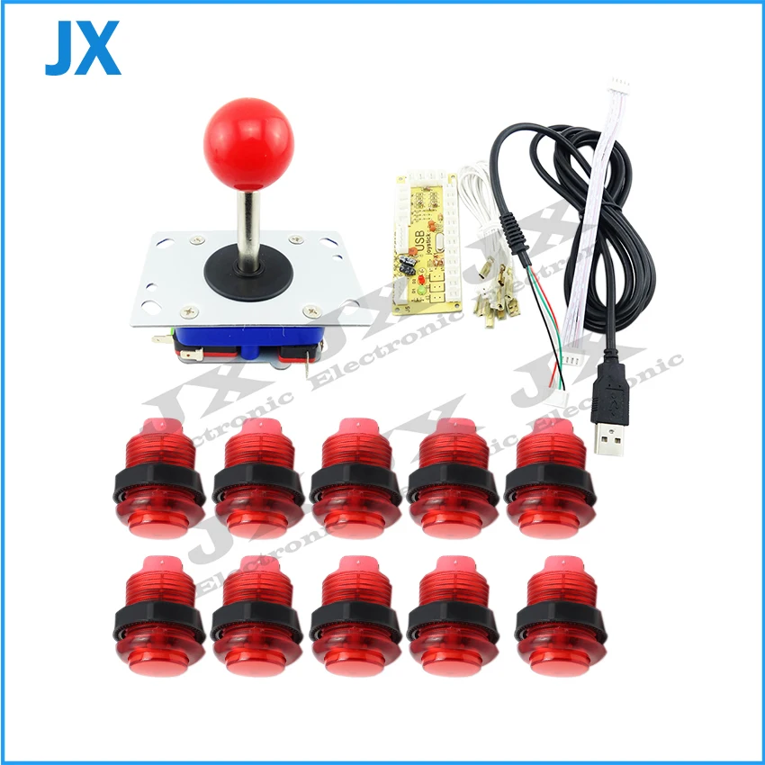 Новый набор запчастей для аркадных игр сделай сам включая USB-кодировщик с нулевой