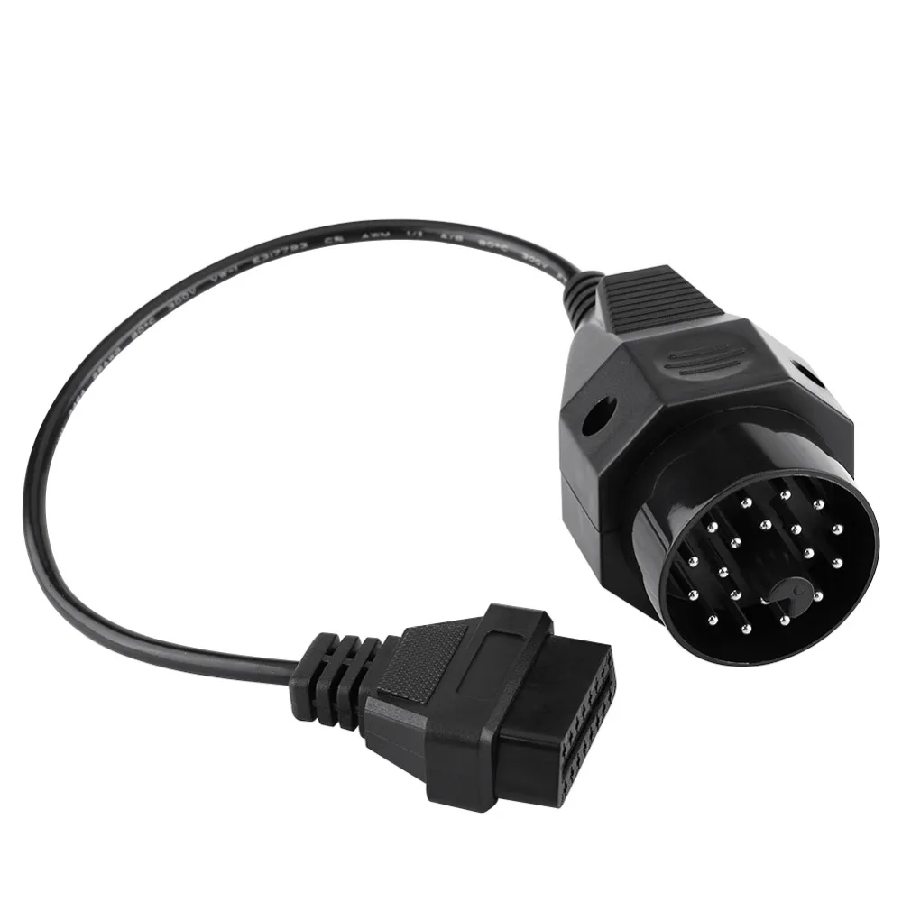 20 Pin к 16 OBD2 адаптер Соединительный кабель для сканера BMW E36 E38 E39 E46 E53 X5 Z3 Black