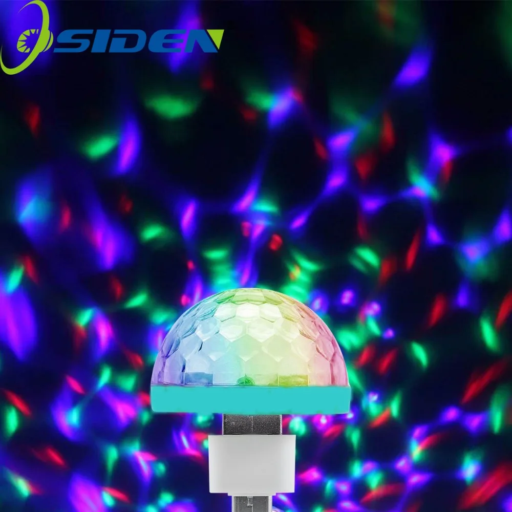 OSIDEN DC5V USB светодиодный сценический светильник 3 Вт светодиодный диско-шар светильник s 2 Режим мини DJ лазерный сценический светильник ing праздничные для бара вечерние украшения дома