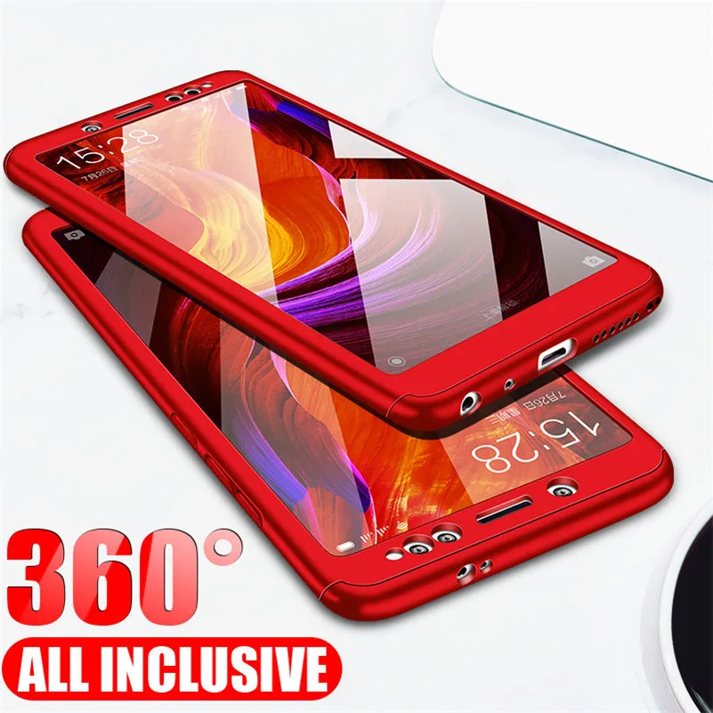 Чехол 360 градусов для Xiaomi Redmi Note 5 5A 6A Plus 6 Pro 4 4X 4A чехол Mi 8 SE 6X A2 5X A1 Бесплатные