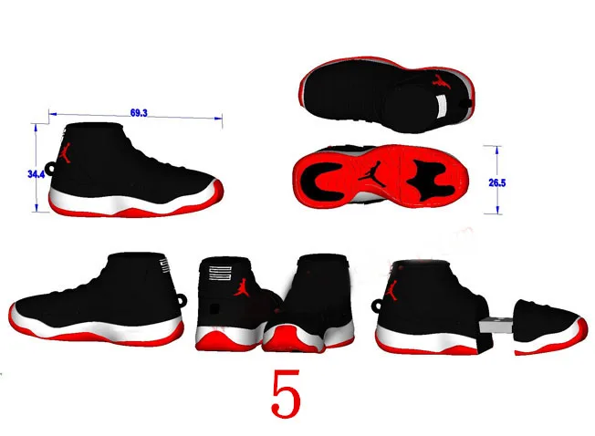 Обувь Спортивная НОВЫЙ JORDAN brand корзина обуви pendrive 8 ГБ 16 32 спорт memory stick usb flash drive 512