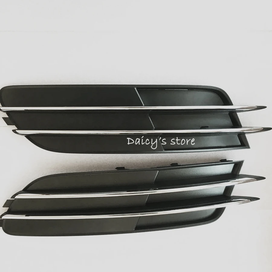 One Pair of Chrome matte black Auto Car Front Lower Bumper Grilles Grille for Audi A6 C7 2012-2014 | Автомобили и мотоциклы