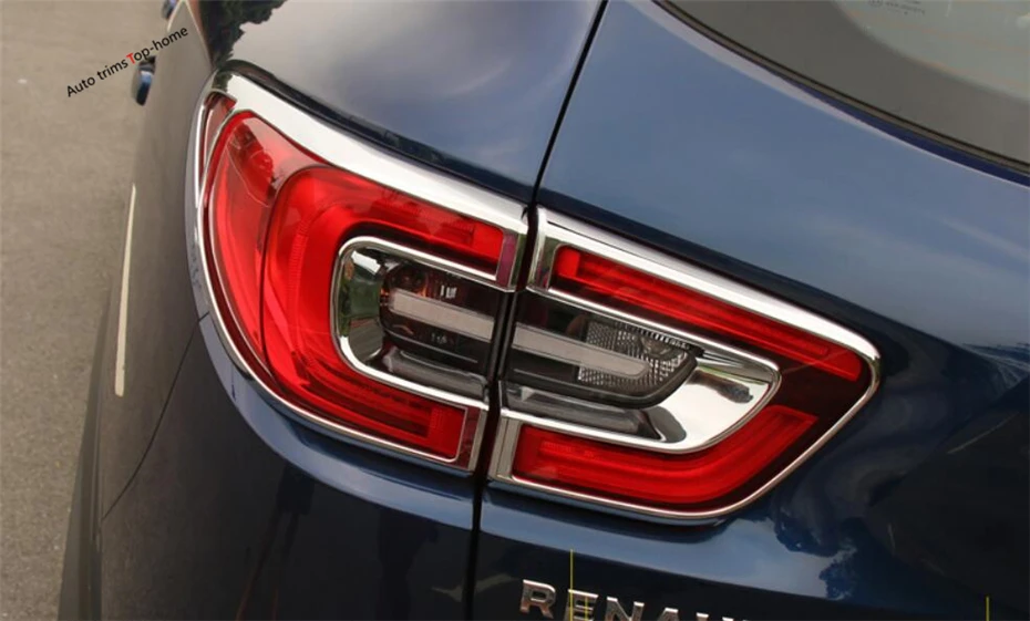 Yimaautotrims Chrome Rear Trunk Tail Lights Lamp Bezel Cover Trim Fit For Renault KADJAR 2016 2017 2018 ABS Chromium Styling | Автомобили