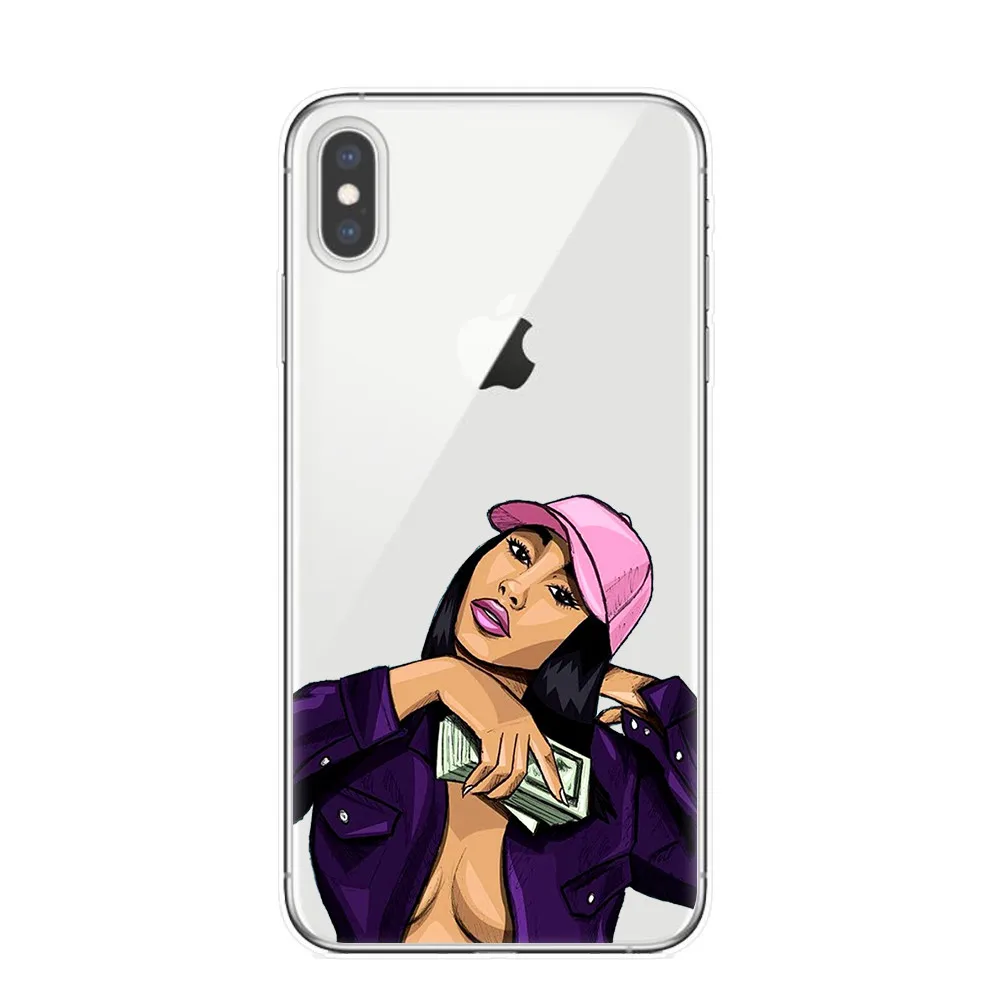 T5540 KDMOJI чехлы для телефонов из прозрачного силикона для iPhone Xs 7 7Plus 8 8 Plus X 6 6splus 5 5S SE XS MAX XR XS задняя крышка - Цвет: T5540