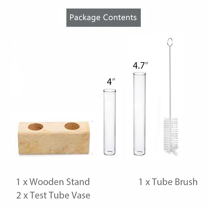 Стеклянная ваза для гидропонных цветов скандинавский тестовый набор Элегантная