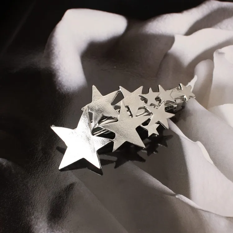 Новинка 2020 модная заколка для волос с пятиконечной звездой женщин и девочек