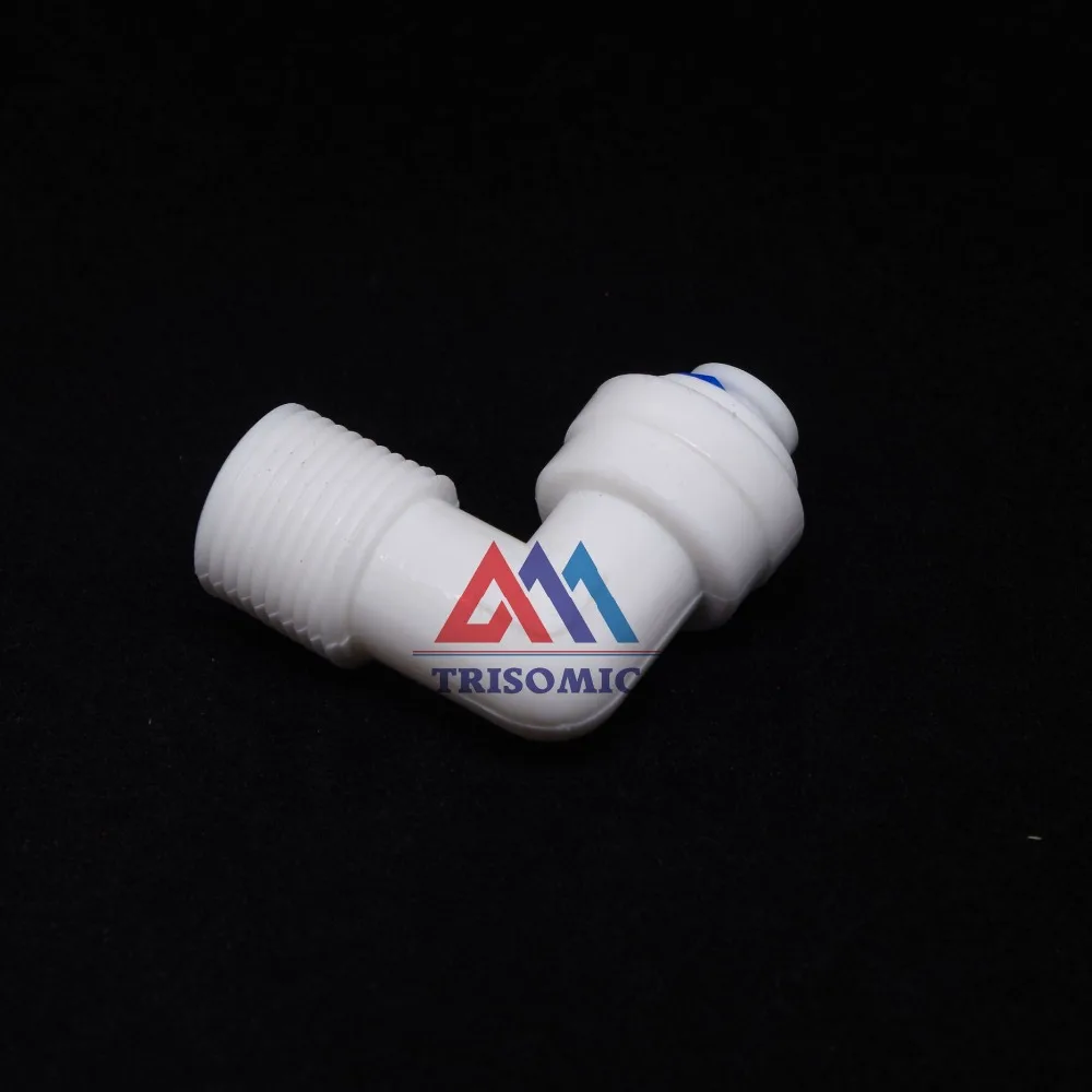Локоть 1/4 &quotOD трубка быстрая Pushfit 3/8&quot Мужской фитинг соединение Аквариум RO