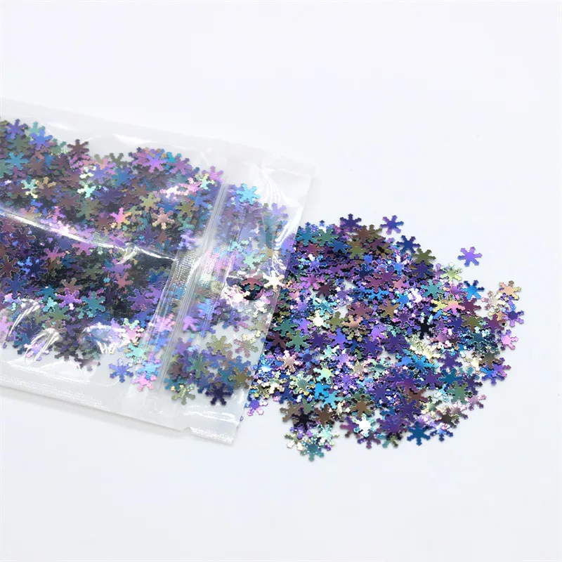 Плоские Блестки в форме снежинки из ПВХ 20 г|Украшение| |