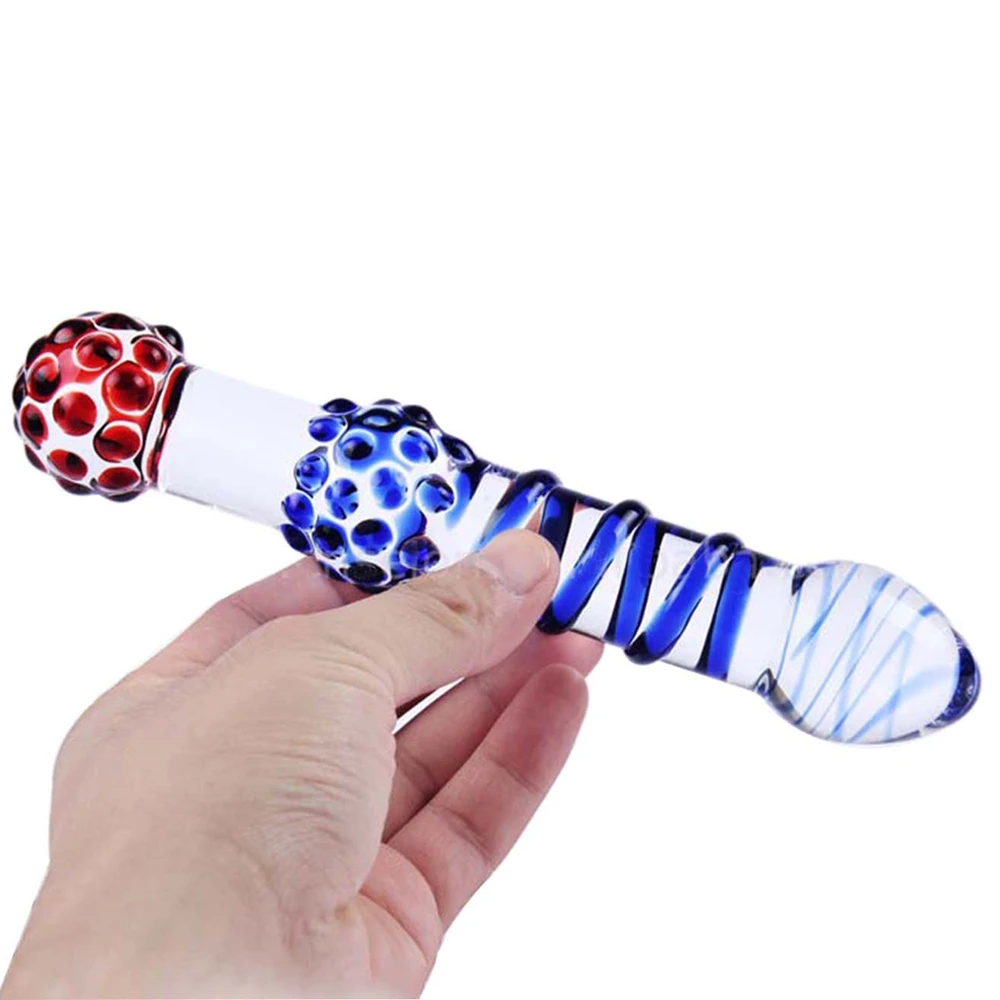 Секс шоп стеклянный фаллоимитатор Искусственный Пенис Анальная пробка анальный