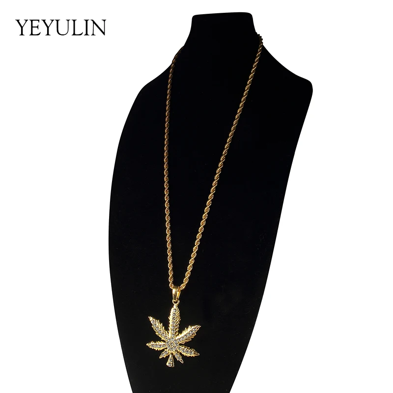 Цепочка с кулоном в виде кленового листа золотистая|necklace long|fashion necklacenecklace fashion |