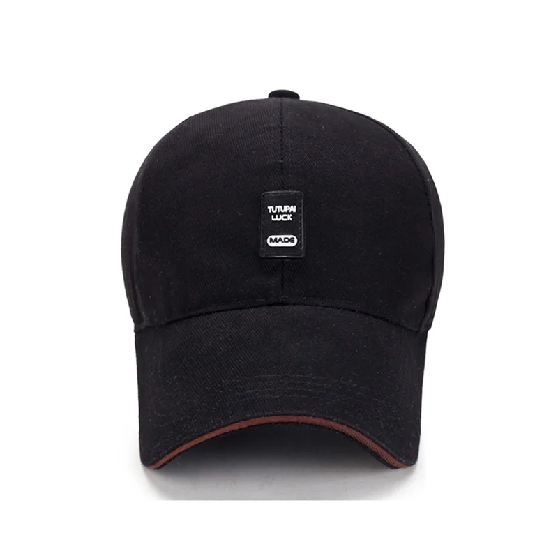 New autumn 100% cotton duck cap men's simple front hat leisure iron logo beret |