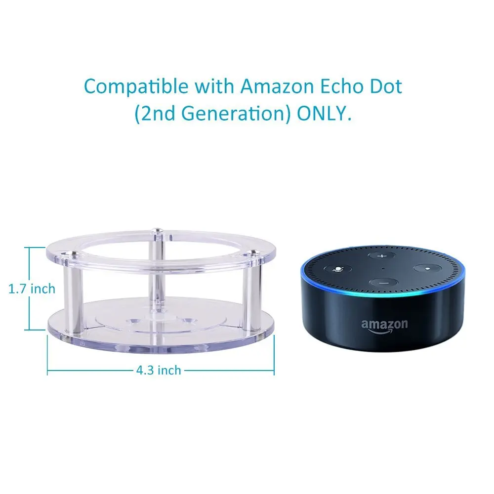 Акриловый держатель для Alexa Echo Dot 2 поколения защитный кронштейн динамика