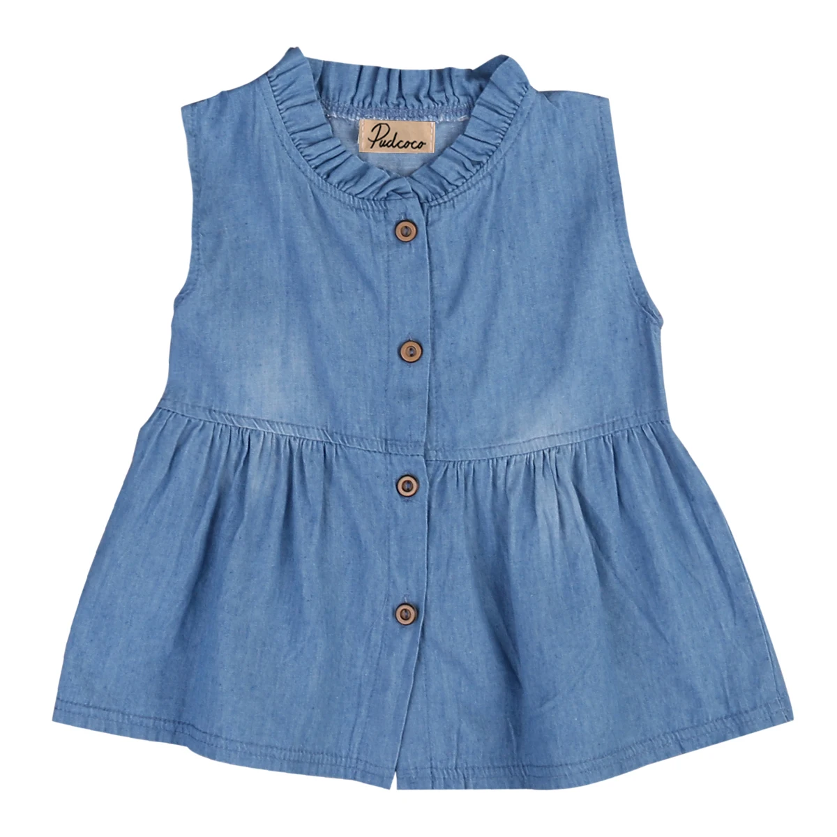 Hi Baby Store/летние однотонные синие джинсовые Хлопковые Платья без рукавов для