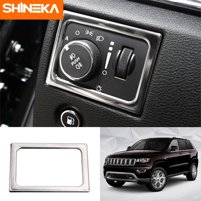 Внутренние молдинги SHINEKA для Jeep Grand Cherokee 2011 2016 кнопки светильник ключателя света