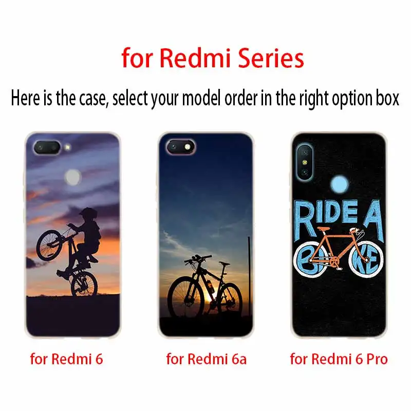 Велосипедный Модный мягкий чехол для Xiaomi Redmi Note 10 9 8 7 6 5 Pro Max 10S 9S 9T 8T 4G | Мобильные