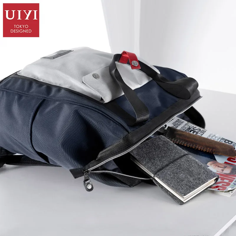 UIYI бренд Для мужчин рюкзак модные тенденции молодежь студент отдыха и