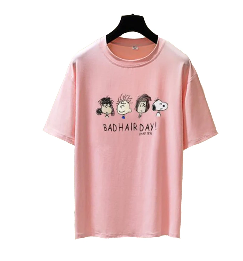 Женская футболка Повседневная Новинка 2019 года короткий рукав модный топ с