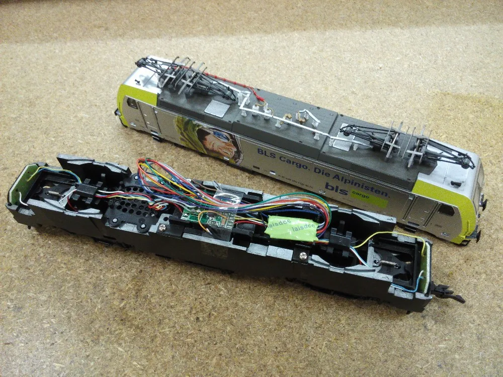 Decodificadores Dcc Loco para trenes modelo a escala HO, 4 Funciones, 9 cables, 860014/marca LaisDcc/Serie PanGu-4