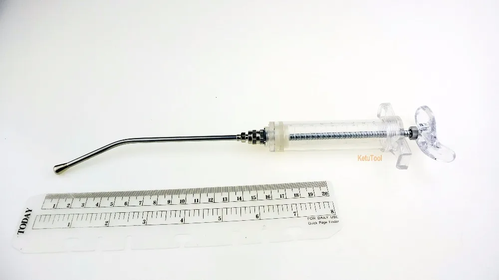 8 Калибр x 150 мм кривая Gavage укороченная трубка + дополнительный шприц