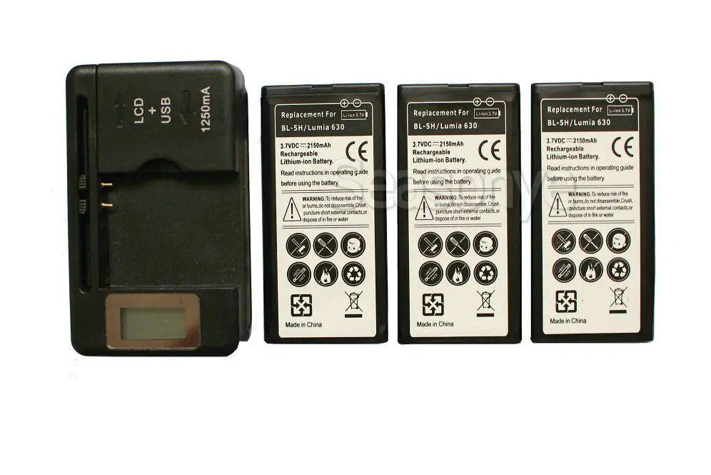 Seasonye 3x2150mAh BL-5H сменный литий-ионный аккумулятор + ЖК универсальное настенное
