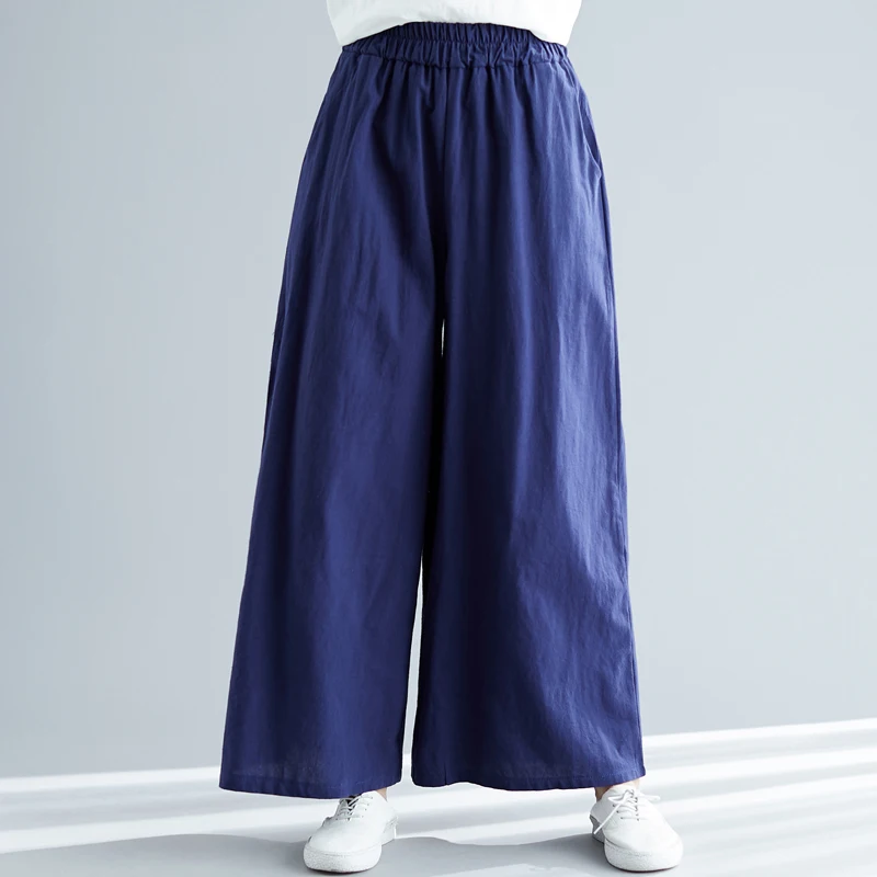 Женские брюки повседневные большого размера 5xl 6xl 7xl из хлопка и льна широкие