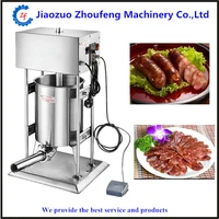 automatic stainless steel vertical sausage stuffer meat sausage filling machine filler sausages making machinery