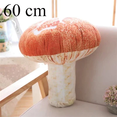 60cm Декоративные подушки для стульев, скандинавские игрушки, грибы, винтажная задняя подушка для дивана, милые подушки для пола, домашние автомобильные милые подушки в виде продуктов - Цвет: 60cm